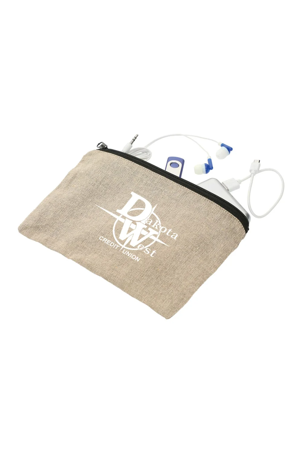 Alternative view of Recycled 5oz Cotton Twill Pouch